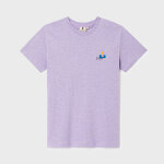 T - shirt en 100% coton biologique vintage - violet