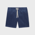 Short en velours beach horizon - bleu marine