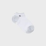 Socquettes pailletées en coton peigné unies - blanc Socquettes pailletées en coton peigné unies - blanc