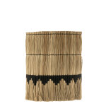 Abat - jour fils motifs herbes naturel / noir large