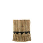 Abat - jour fils motifs herbes naturel / noir small