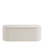 Banc coffre lisette en bouclette - crme