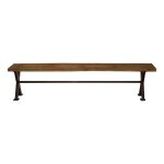 Banc fer bois 250 cm style industriel