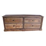 Bas de buffet sullivan 4 tiroirs style industriel