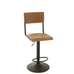 Chaise de bar bois / metal marron