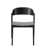 Chaise laga bois de chene / contreplaque noir