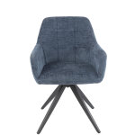 Chaise louna acier / acrylique bleu