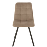 Chaise morgan textile / metal beige