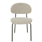 Chaise textile / metal beige