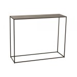 Console rectangulaire mtal noir