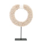 Décoration bohème chic blanc en fer, coquillages medium Décoration bohème chic blanc en fer, coquillages medium