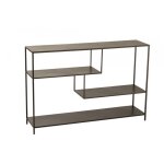 Etagere basse niveaux irreguliers m�tal noir