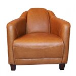 Fauteuil colombia en cuir milord vintage