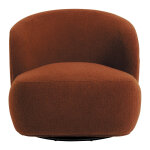 Fauteuil lisette en bouclette - terracotta
