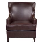 Fauteuil marron cuir watford vintage