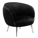 Fauteuils noir velours paradis