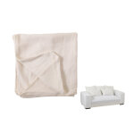 Housse pour fauteuil + 5coussins monaco sofa lin blanc marshmallow