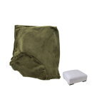 Housse pouf monaco velours vert