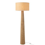 Lampadaire parapluie bois d ailanthus naturel