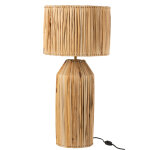 Lampe hanna en feuilles de bananier nature