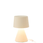 Lampe petit abat - jour pierre beige