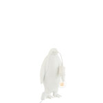 Lampe pingouin resine blanc small