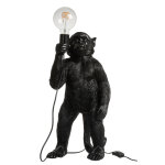 Lampe singe debout resine noir