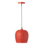 Lampe suspension alive metal rouge