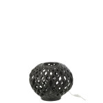 Lampe de table bambou noir