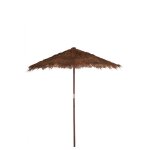 Parasol feuilles de cocotier marron large Parasol feuilles de cocotier marron large