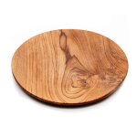 Plat boh�me chic naturel en bois de teck