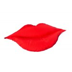 Pouf extrieur flottant bouche rouge xl