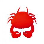 Pouf extrieur flottant crabe rouge xl