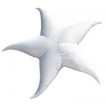 Pouf extrieur flottant etoile de mer blanc xl
