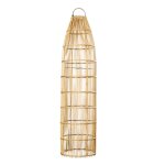 Suspension allongée bohème chic naturel en rotin large Suspension allongée bohème chic naturel en rotin large