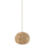 Suspension boule feuille de bananier m