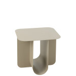 Table appoint carree metal beige