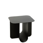 Table appoint carree metal noir