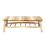 Table basse boh�me chic naturel en bois de teck