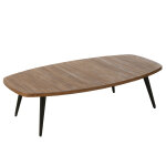 Table basse rectangulaire teck recycle naturel