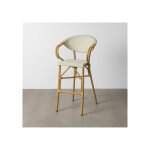 Tabouret de bar aquamarine en aluminium - textilne