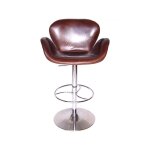Tabouret de bar en cuir et m�tal olga