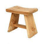 Tabouret boh�me chic naturel en bois de suar