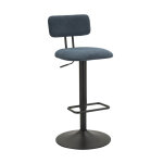 Tabouret en fer, noir et bleu style moderne