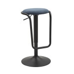 Tabouret en fer, noir et bleu style moderne