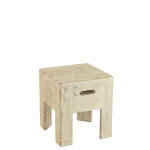Tabouret will bois de pin blanc