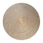Tapis bohme chic naturel en raphia, agave, palmier 150cm