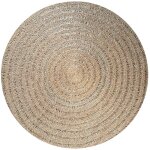 Tapis boh�me chic naturel en raphia, agave, palmier 200cm