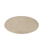 Tapis rond fait main viscose beige