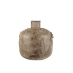 Vase antique rond marron small